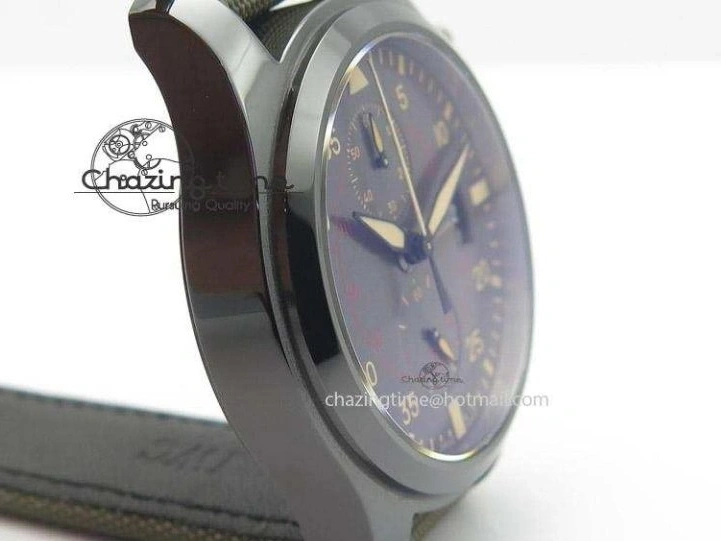 MIROTIME 0119 Pilot Top Gun Miramar IWC388002 ZF 1:1 Best Edition Ceramic Case On Nylon Strap A Practical 7345